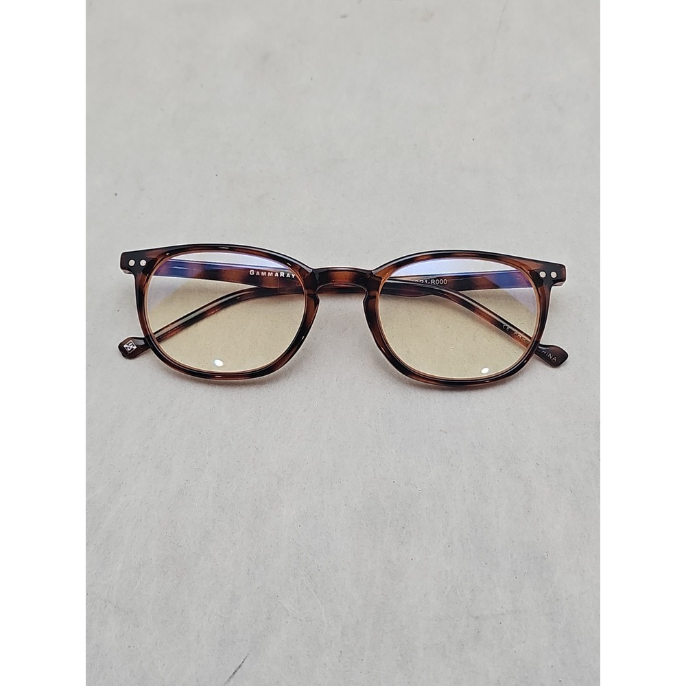 EUC Gamma Ray Optics OG-010-TOR1 Tortoise Slim Vintage Blue Light Glasses